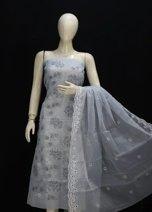 Elegant Kota Doria Soft Cotton Dress Material – Lightweight, Breathable & Handcrafted Perfection